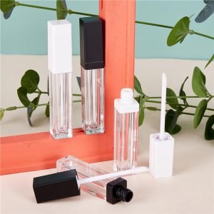 Square Clear Plastic Lipgloss Tube