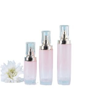 pink-glass-lotion-bottle pink glass lotion bottle