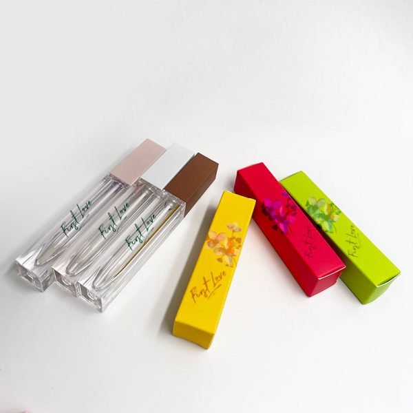 plastic PE lip gloss tube