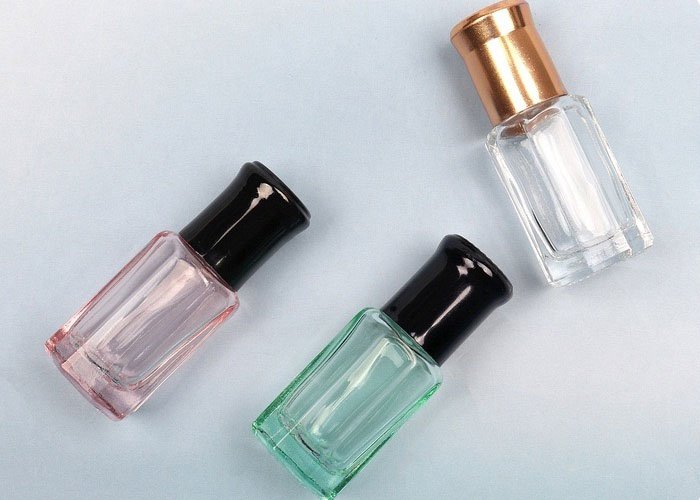 clear glass perfume roller bottle