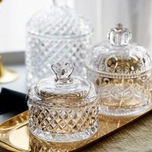 Diamond Pattern Candy Jars