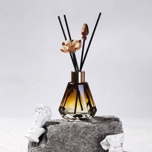 gradient amber glass diffuser bottle