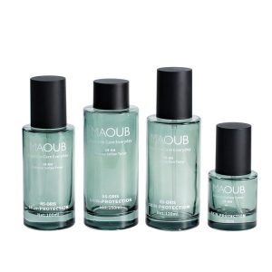 green lotion pump bottles