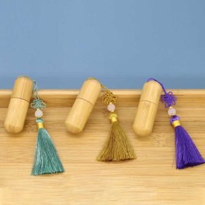 Refillable Bamboo Essential Oil Bottle