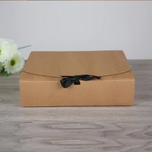 custom foldable kraft gift boxes
