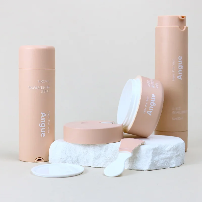 airless lotion bottle with rotate pump dispenser