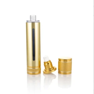 golden aluminum airless pump bottles