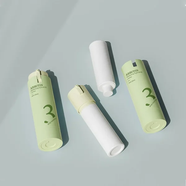 green pp airless pump bottle
