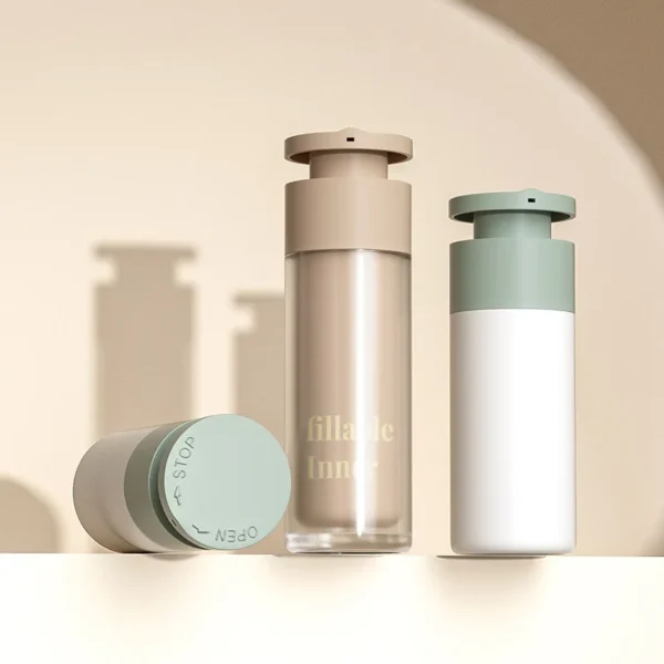 mono-material twist- up airless pump