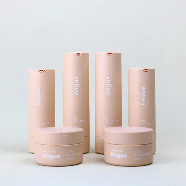 pink base rotating airless bottles