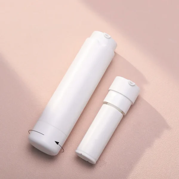 replaceable dual chamber airless bottle